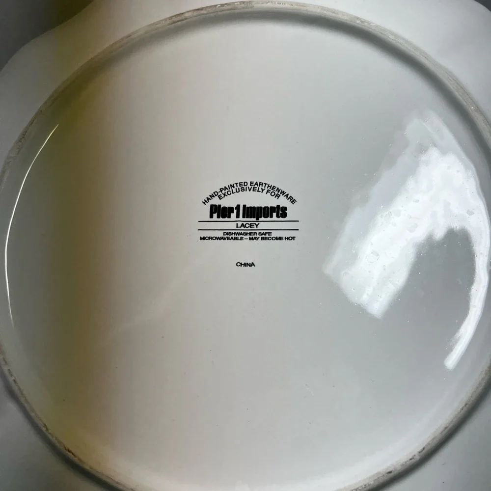Pier 1 Lacey Dinner Plates - 8 qty